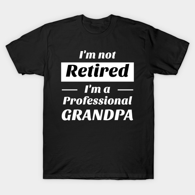 I’m not retired i’m a professional grandpa Shirt T-Shirt by BG.basic